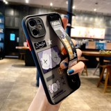 Apple, iPhone 11, чехол для телефона, iPhone12 Pro, объектив, iPhone11 Pro, браслет, матовая силиконовая совместимая трубка для влюбленных подходит для мужчин и женщин, iphone, защита при падении, с медвежатами, 8plus