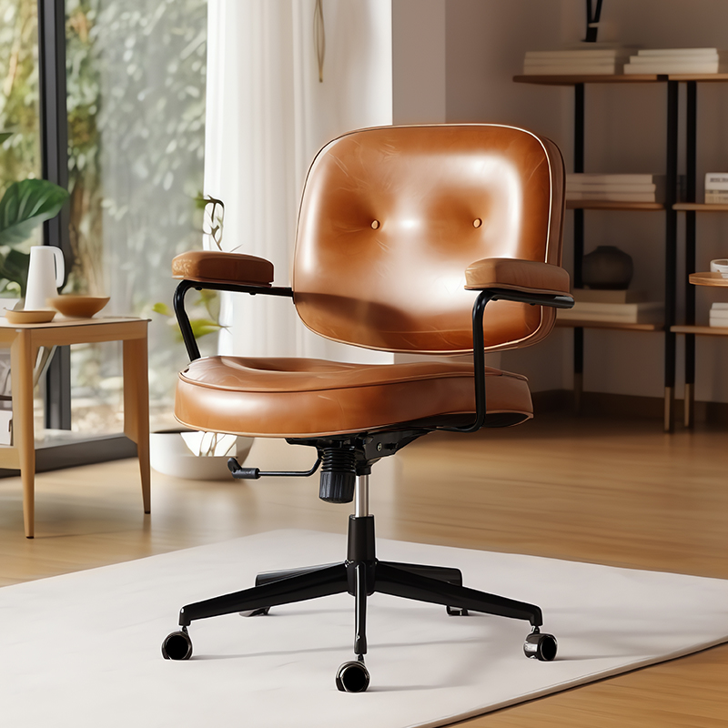 Brown oil wax leather