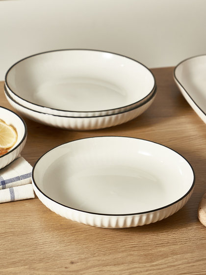 日式盘子菜盘餐具碗碟套装家用陶瓷平盘凉菜圆盘调味碟饭盘实用盘