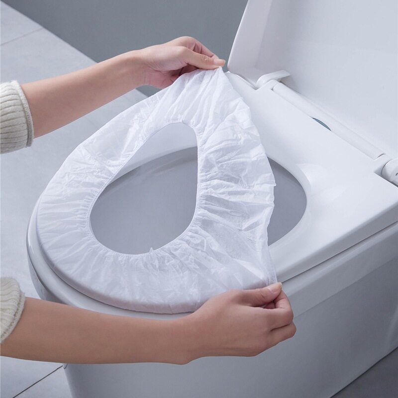 10 pieces disposable toilet cushion maternity toilet cushion paper hotel travel waterproof toilet cushion portable toilet lap cushion