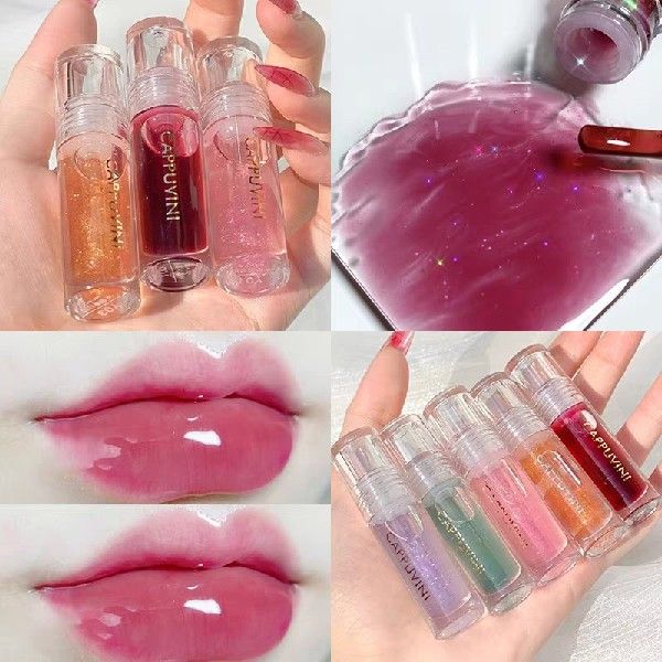 Transparent Crystal Jelly Lipgloss Shiny Clear Mirror