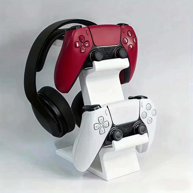 Three-In-One Ps5/4 Xbox Switch Dual-Layer Controller and Headset Desktop Storage Stand