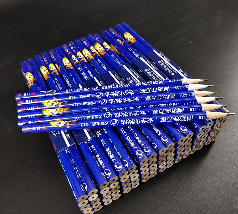 Fire flame blue pencil children students use non-toxic fire theme promotional activities gift fire cartoon pencil