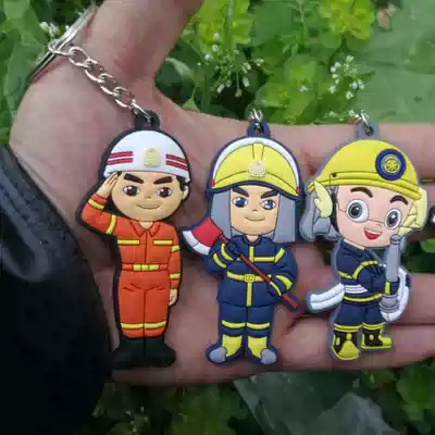 Fire theme series keychain reverse Walker keychain new cartoon pendant keychain bag 119 holiday gift