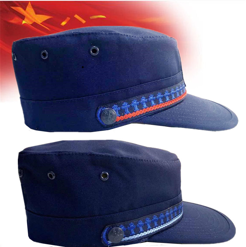 Flame Blue Hat Fire Training Cap Winter Blue Outdoor Training Cap Rescue Summer Training Cap