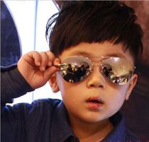 Sunglasses kid 2022 new round face glasses Han version girl baby personality sunglasses child clams boy