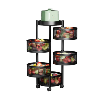 Kitchen rotary multi-function storage rack storage rack