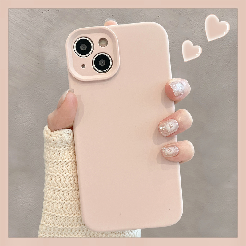 Suitable for Apple 15/16 Phone Cases iPhone 14 Pro Max High-End Liquid Silicone 13 Solid Color 12 Skin-Friendly Feel 11 Couple's Women's Model 17Pro Full Coverage Anti-Drop 15Pro Protective Case Soft