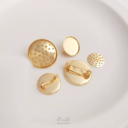 Медная брошь, аксессуары, аксессуар ручной работы, булавка, 14 карат