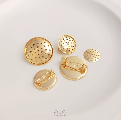 Медная брошь, аксессуары, аксессуар ручной работы, булавка, 14 карат