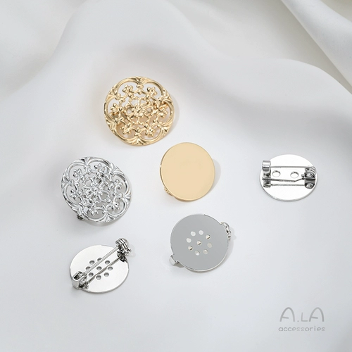 Безопасная брошь, булавка ручной работы, иголка, базовый аксессуар на лацкан, аксессуары, 14 карат