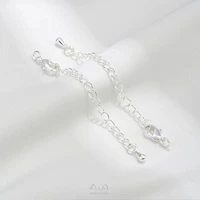 L31-1 серебряная удлинительная цепочка в форме капли воды с 1 шт.