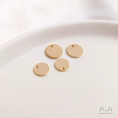 Медные аксессуары ручной работы, ручка, серьги, подвеска, 14 карат