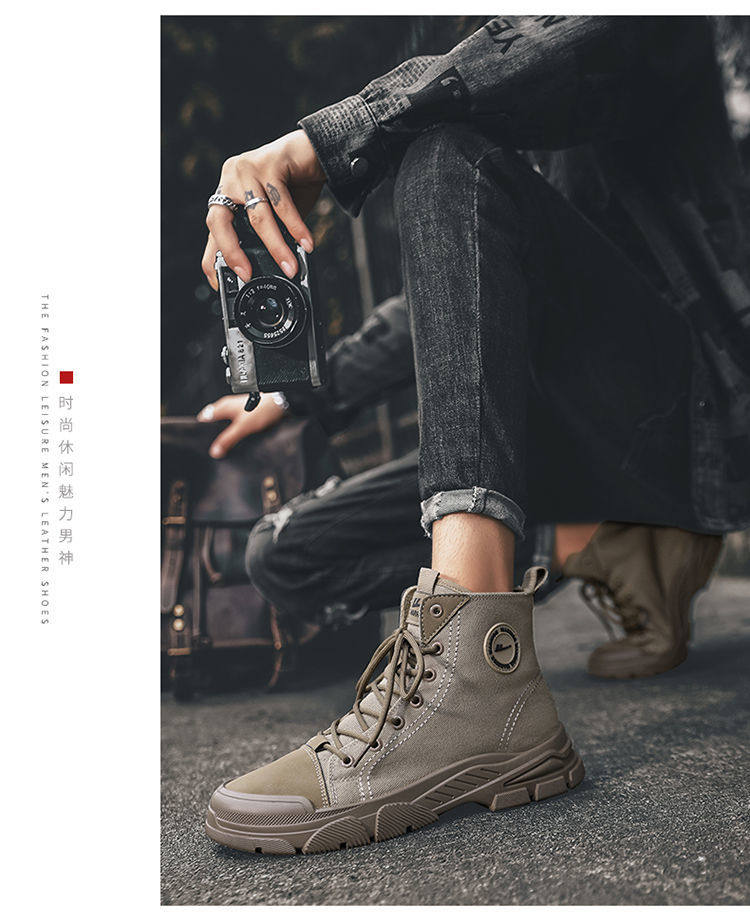 Warrior, Martens, зимние нескользящие износостойкие тканевые ботинки 