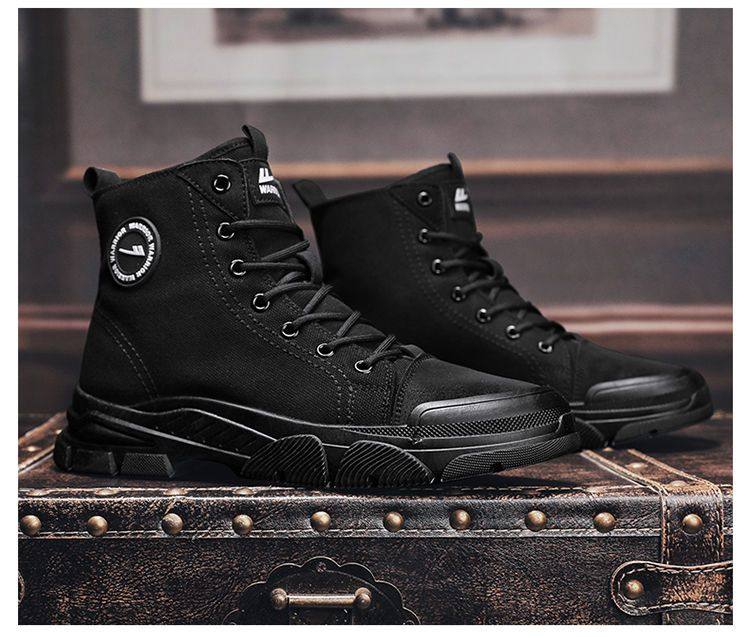 Warrior, Martens, зимние нескользящие износостойкие тканевые ботинки 