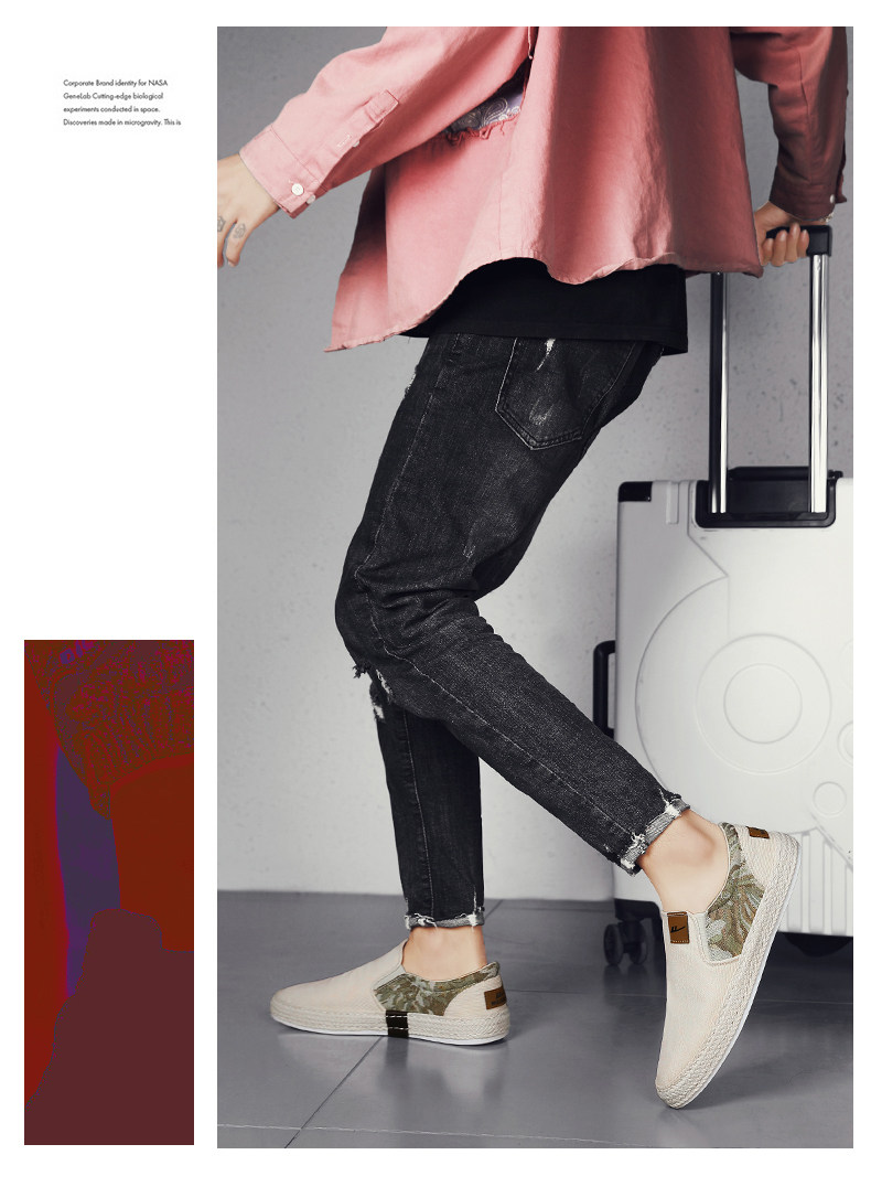 Утепленная обувь 回力帆布男鞋冬季2025新款渔夫亚麻软底休闲开车一脚蹬老北京布鞋 Warrior