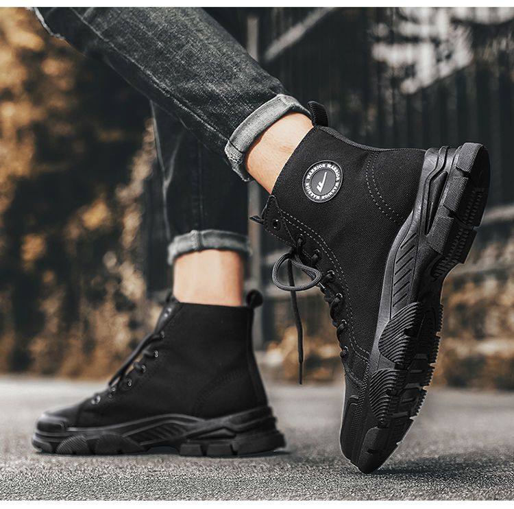 Warrior, Martens, зимние нескользящие износостойкие тканевые ботинки 