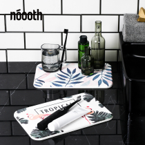 Diatomaceous earth wash mat Big soap electric toothbrush shelf Hand washing table Desktop water coaster Toilet suction pad