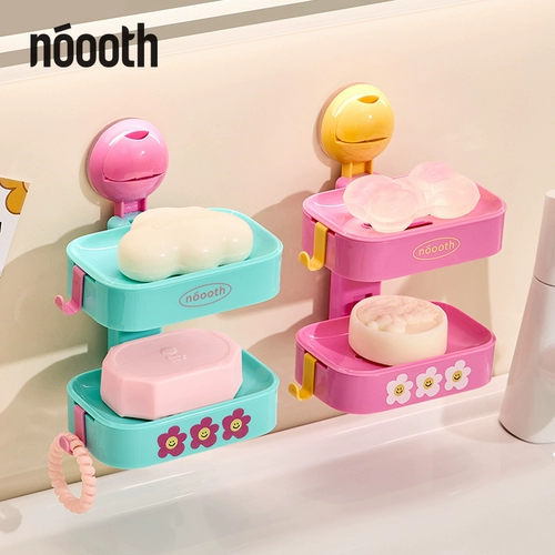 Мыльница на присоске, настенная, без дырокола, новинка 2025 года, дамская комната, бытовая высококачественная двухслойная сливная стойка