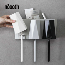 Toothbrush holder shelf Wall-mounted non-perforated household creative toothbrush box Wall-mounted bathroom electric tooth rack
