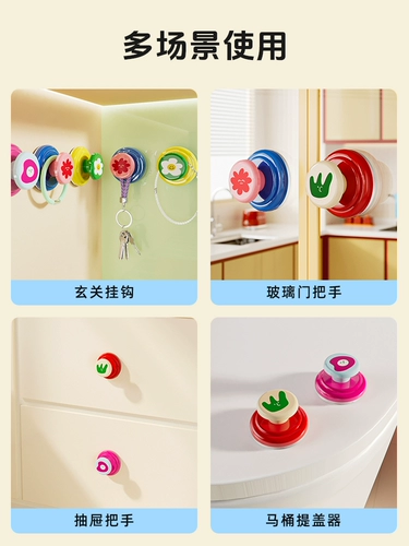 Крючок на присоске, прочный клейкий крючок, без перфорации, несущие цветы и растения, подвеска на дверную стену, ключ, пальто, шляпа, кухня и ванная комната