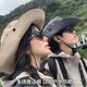 户外登山帽男女2025款夏季露营遮阳防晒日系大帽檐百搭帽子钓鱼帽