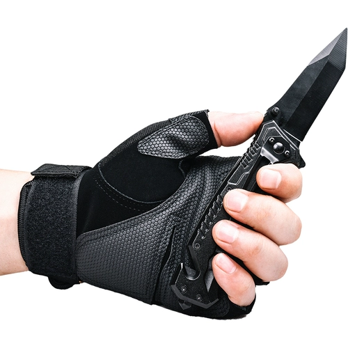 Тактические дорожные нескользящие перчатки для спортзала, без пальцев