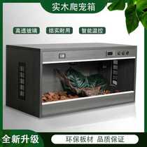 Constant temperature reptile breeding box gecko reptile wooden temperature-controlled lizard turtle snake climbing cabinet maned dragon lizard landscaping breeding box
