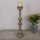 American Country Solid Wood Candlestick French Pastoral Ornaments Decorative Antique Bedroom Wood Carving Imported Retro Candle Holder