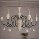 Classical American Country Retro Pastoral Candlestick Chandelier Solid Wood Candle French Living Room Dining Room Bedroom Old Lamps
