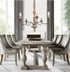 Simple and Creative American Country-Style French Retro Distressed Wood Chandelier for Living Room, Dining Room, Guesthouse, Bar, Hotel Lighting