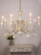 French Medieval Pastoral Style Chandelier Mediterranean Nordic American Retro Lamp Gold Carving Villa Hotel Lighting