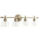 French-Style Retro Mirror Front Lamp with Water-Pattern Glass Cover, Vintage Wall Lamp for Guesthouse Model Rooms, Creative and Unique Corridor Wall Lamp