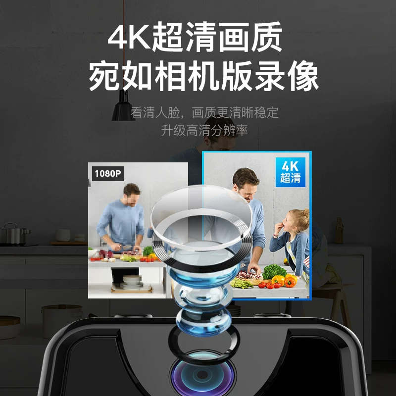 4K камера беспроводной подключение wifi мониторинг дома удаленный доступ через мобильный телефон ночное видение высокое разрешение миниатюрный широкий угол зондирования