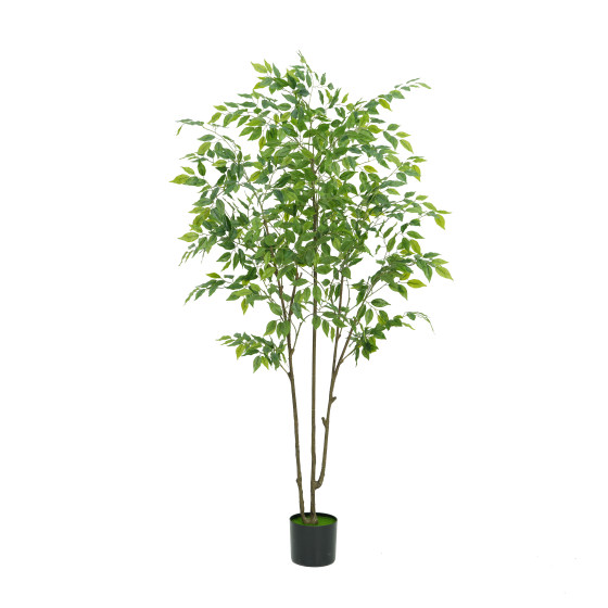 Artificial Plant Banyan Tree Green Plant Fake Tree Decorative Potted Plant Bionic Tree Indoor Living Room Floor-Standing Landscape Ornament Tree
