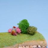 Genderaka Gada Simulation Shruck Soldiers Строительство песчаного стола сцены ландшафтная модель дерева трава куст