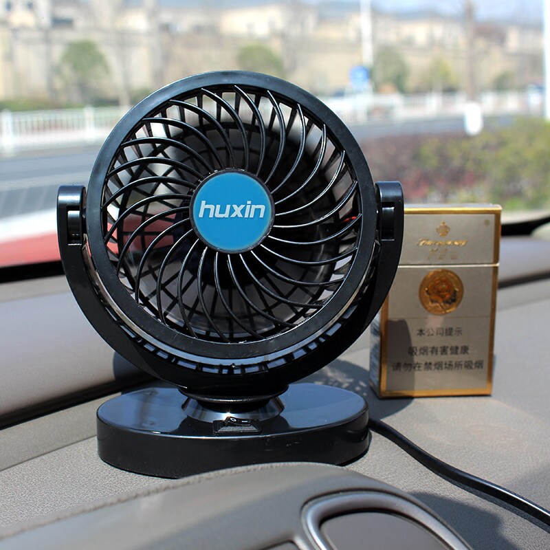 Lake Xin On-board Electric Fan 12V Electric Fan Silent Car Big-power Car High Power Car Small Fan-Taobao