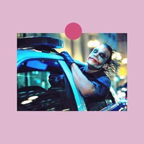 Homemade postcard small card clown Joker Batman Dark Knight Poster Decoration Painting a1a07a33