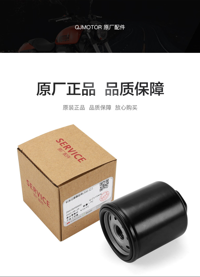 Qianjiang motorcycle flash 300S original air filter element filter air filter oil grid machine filter accessories