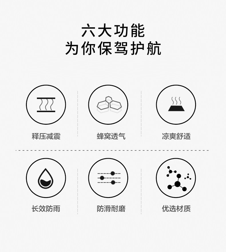 Haojue USR UFD UCR VX Tiger Shark AFR125 Cushion Cover Leather Seat Cover Sunscreen Waterproof Heat Insulation Net Modification
