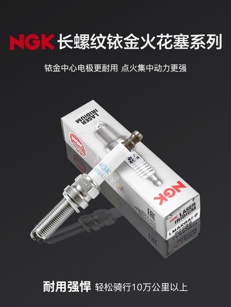 Suitable for Bmw K1600Gt Gtl1600 C600 Gt650 Ngk Iridium Spark Plug Lmar8Ai-8