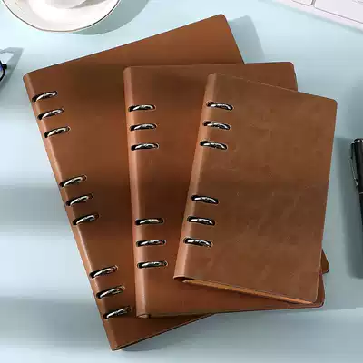 Loved-leaf notebook art exquisite and simple College student b5 laptop shell removable loose-leaf copy thick thick business a5 notepad work meeting record book customized printable logo