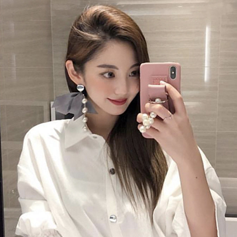 EVENSHOW is suitable for Huawei P30 P30pro mobile phone protection shell real leather strap all-bag silicone anti-fall mesh red