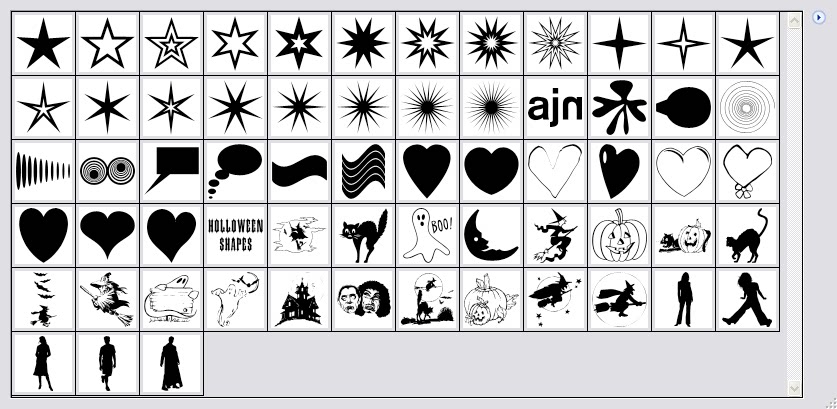 PS自定义形状工具3000多款图案边框动物植物人物花纹图形素材插件
