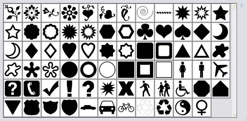 PS自定义形状工具3000多款图案边框动物植物人物花纹图形素材插件