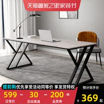 Light luxury Rock board desk simple modern computer desktop table small household bedroom writing desk simple desk
