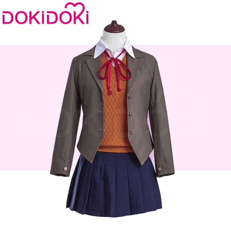 DOKIDOKI现货心跳文学部中的纱世里、夏树、莫妮卡优里cosplay西式制服有何特色?-Cosplay女装cos女装-淘宝好物网