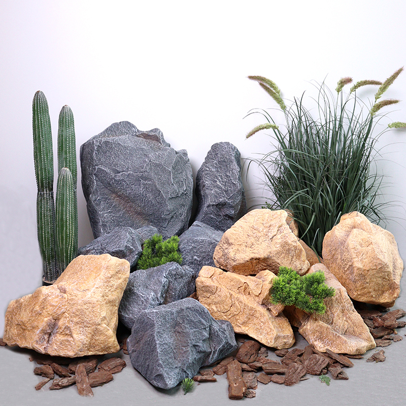 Simulated Stone Courtyard Landscape Ornaments, Garden Fake Stones, Photography Props, Rockery Sculptures, Landscape Hanging Foam Stones