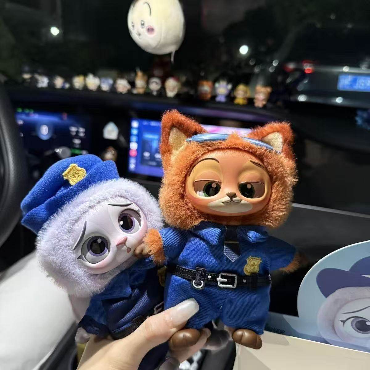 Zootopia Full Series 6 Vinyl Plush Toys Trendy Blind Box Figurines Keychains Student Backpack Charms