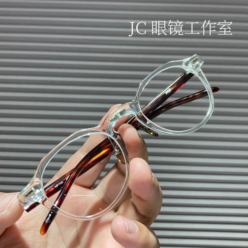【Jc Eyewear Studio】999.9 Np750 Same Style Reverse R Hinge Handmade Acetate Crown-Shaped Eyeglass Frame